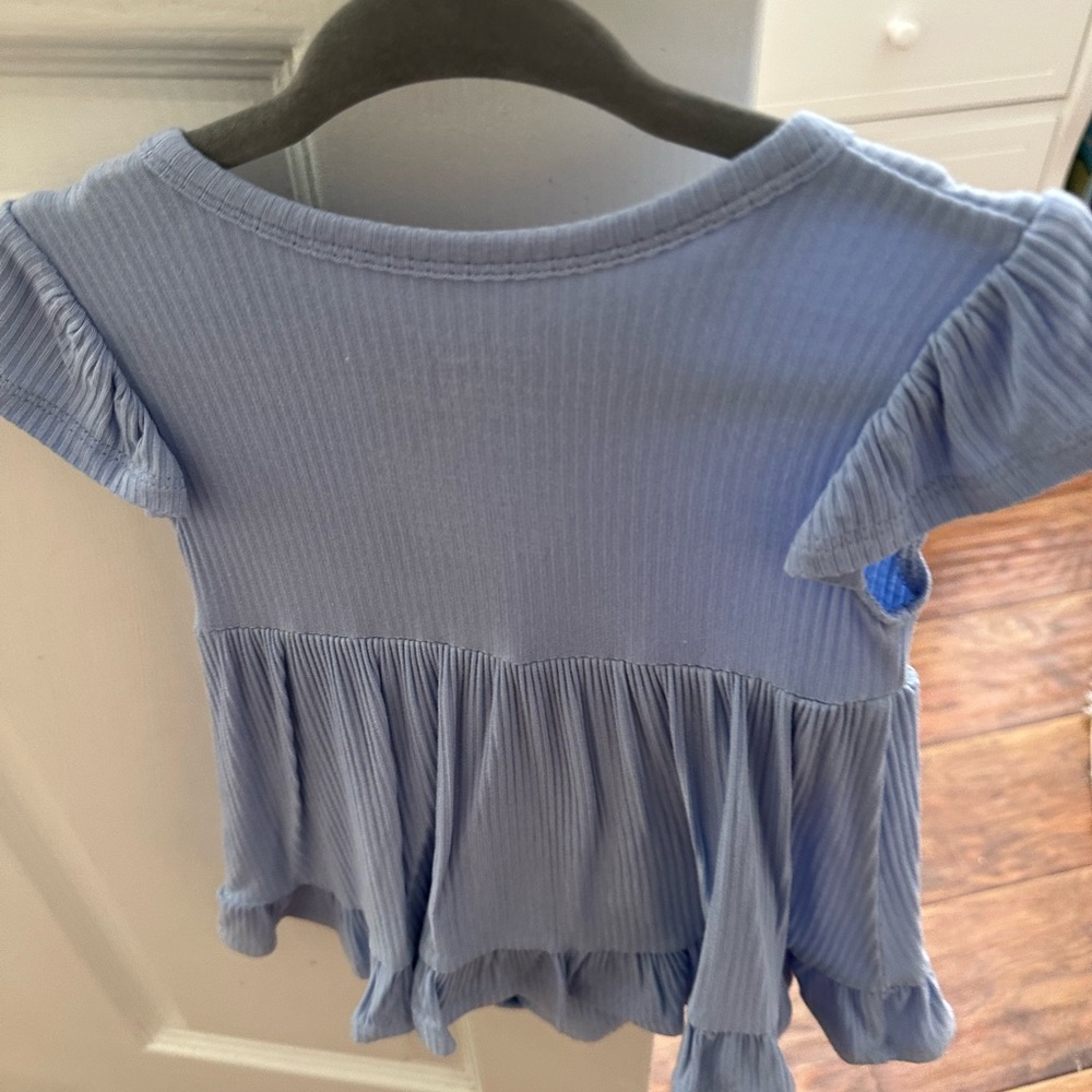 Posh Peanut Light Blue Bodysuit